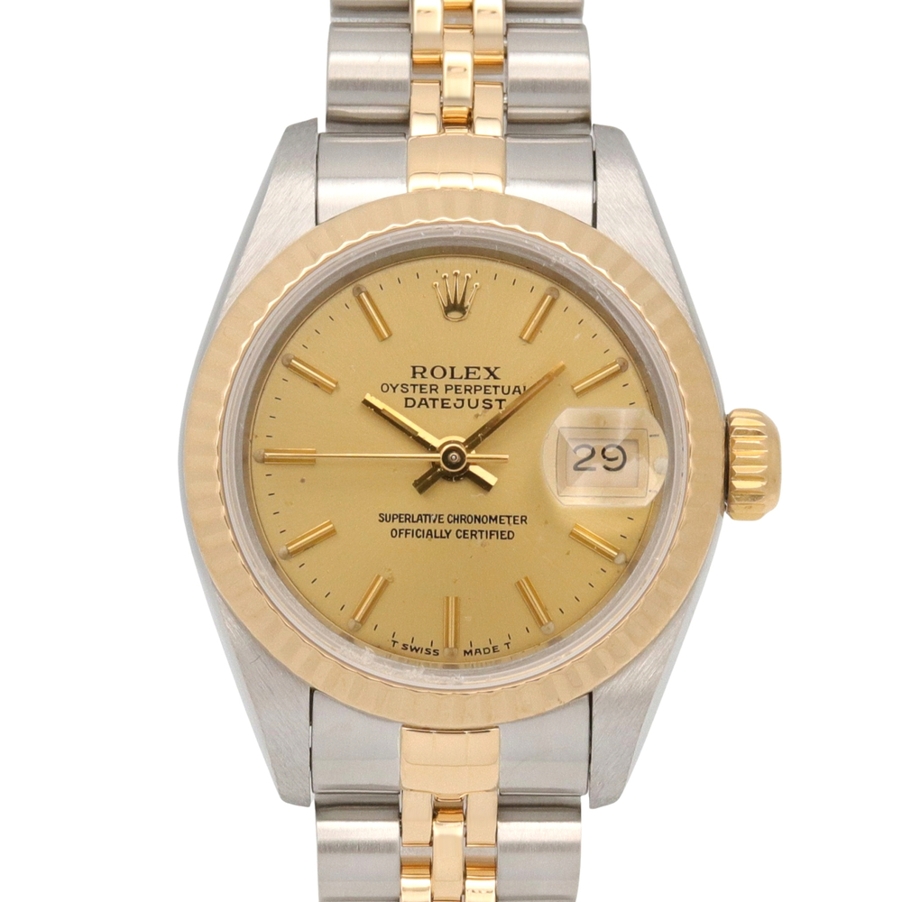 Rolex Datejust X-series watch, 18K (yellow gold) stainless steel, ladies', go...